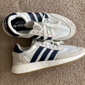 Once-worn, size 9 adidas sneakers